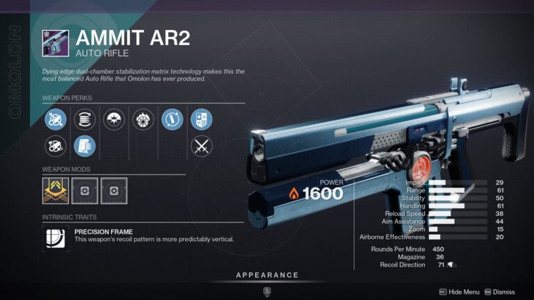 Destiny 2 Ammit AR2