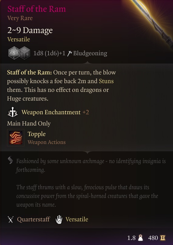 Staff Of The Ram BG3 Baldur S Gate 3 Deltia S Gaming   Staff Of The Ram BG3 Baldurs Gate 3 