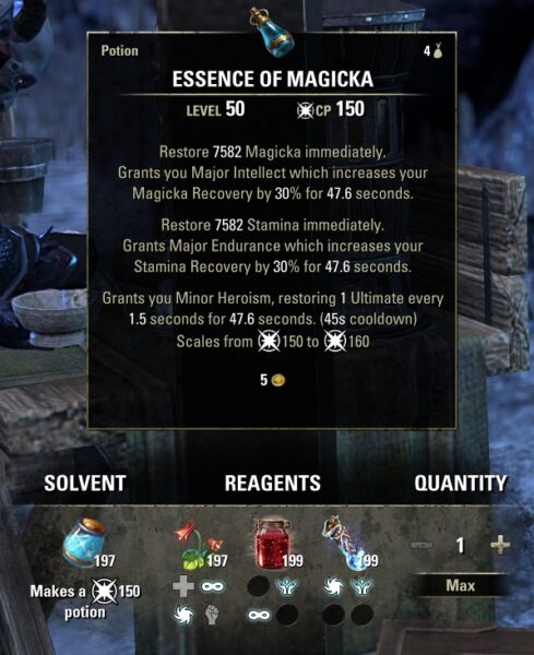 Heroism Potions in The Elder Scrolls Online